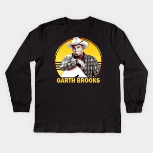 garth yellow Kids Long Sleeve T-Shirt